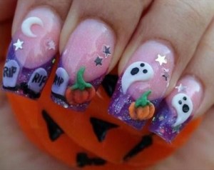 Unhas de Halloween