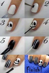 Unhas de Halloween