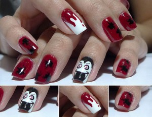 Unhas de Halloween