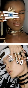 Design de unhas extravagantes, "The Blonds"