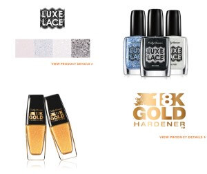 Luxe Lace & 18K Gold Hardener, Sally Hansen