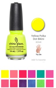 Coleção "Summer Favorites", China Glaze