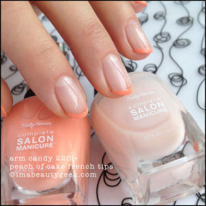 Sally Hansen Complete Salon Manicure, Arm Candy e Peach of Cake