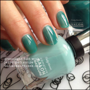 Sally Hansen Complete Salon Manicure,  Jaded e Greenlight