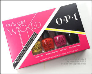 Set de vernizes OPI Halloween "Let's Get Wicked"