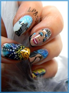 Design de unhas inspirado no Carnaval do Rio de Janeiro