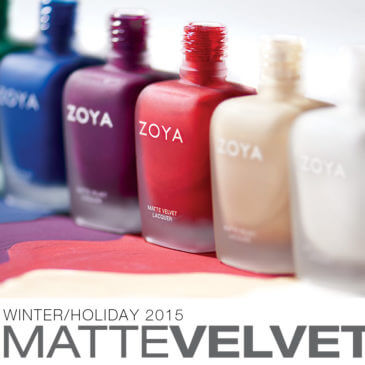 Zoya Matte Velvet Collection: vernizes inverno 2016